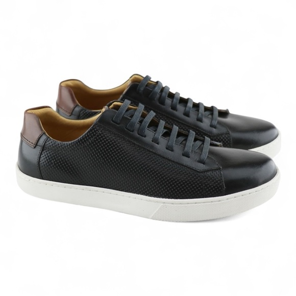 Marc Joseph New York Glendale Perforated Leather Sneaker NWOB - Picture 1 of 12